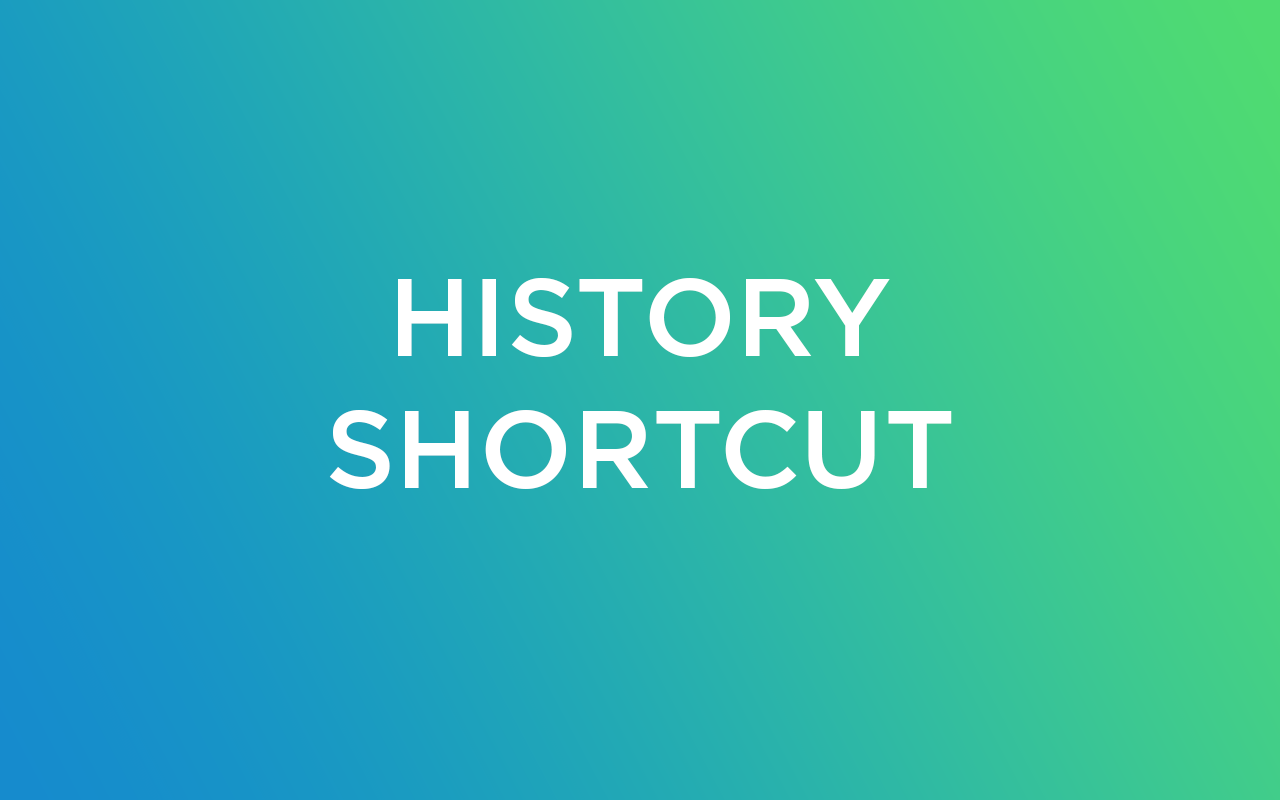 History Shortcut extension screenshot